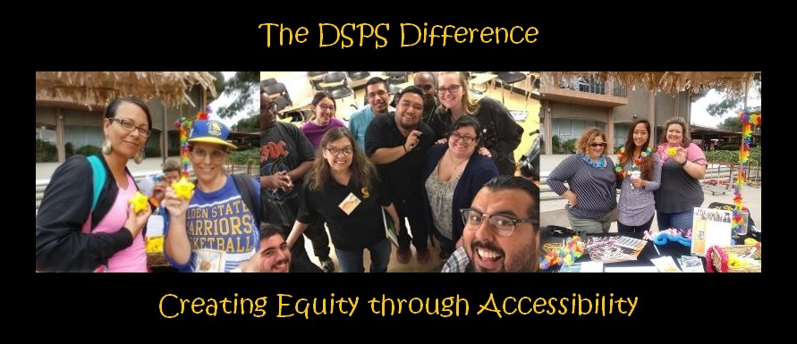 Picture of DSPS students, staff, and allies "Creating equity through accessibility"